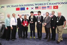 Hand soldering competition winners