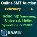 Online Auction February 1 - 6: Featuring SMT Equipment From Nypro, a Jabil company