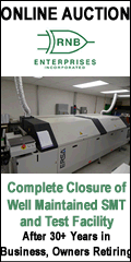 Auction: Complete Closure of Well Maintained SMT and Test Facility. Complete Juki Line and Tons of Plant Support!