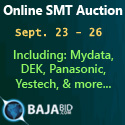 Online SMT Auction Sept. 23 - 26- Including: Mydata, DEK, Panasonic, Yestech, & more... 