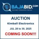 Baja Bid Auction Jul 28-30, 2025 X125