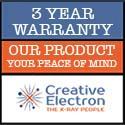 3 YEAR WARRANTY ��� Industry first, market leading warranty on all award winning TruView X-Ray inspection products from Creative Electron
