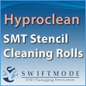 Hyproclean Stencil Cleaning Rolls for fine pitch and ultra fine pitch applications - made from 100% Polypropylene fibres.