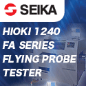 Hioki 1240 Flying Probe Tester - ultra-high speed measuring, fine pitch inspection.