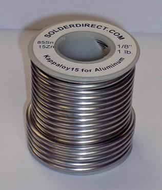 KappAloy15™ - 85Tin/15Zinc Solder for Hand Soldering Aluminum to Aluminum and Copper