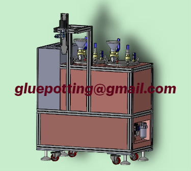 2 Part Bi-Component Ab Part Silicone Epoxy Polyurethane Glue Potting Machine for HV transformer potting burshing potting and encapsulate machine