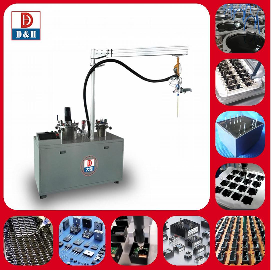 Power Shielded Inductors epoxy mixing dispenser