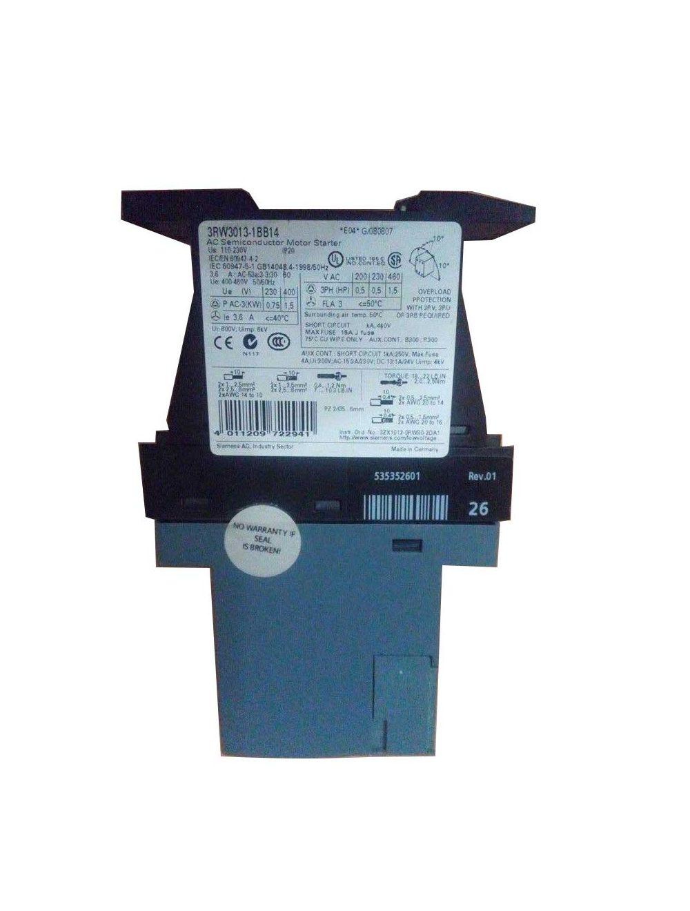 Siemens Soft Starter 3RW3013-1BB14