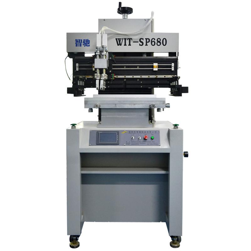 Semi-auto solder past printing machine