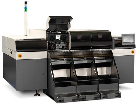 Assembléon's A-Series Hybrid: a single machine solution for high speed chip shooting and flip chip bonding.
