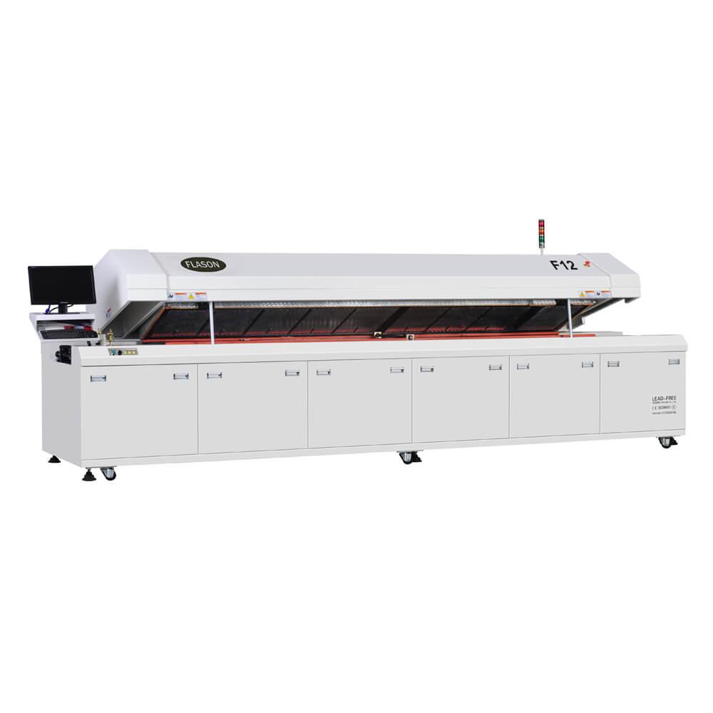 Hot air Lead free 12 heating zones Reflow oven for SMT assembly line F12