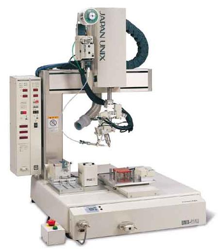 Japan Unix Unisonik 414R ultrasonic robotic soldering system.