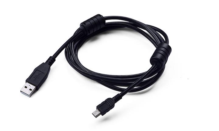 USB 2.0 Cable: USB A TYPE MALE TO MINI USB MALE 5PIN