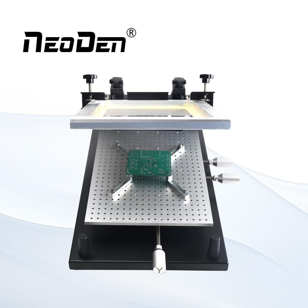 Manual Frame Stencil Printer Neoden FP2636 Support Double Side PCB, for SMT PCBA Production