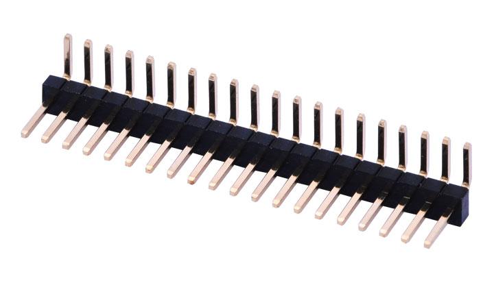 FPH12702 Pin Header 1.27mm 90°Angle Single row(DIP)