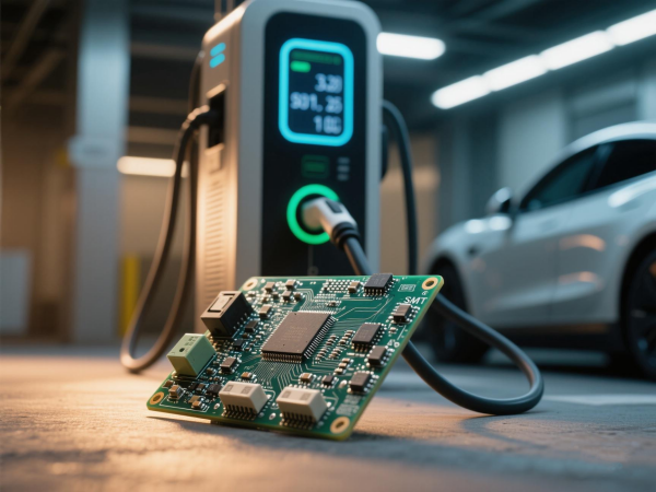 picture of PCB & charging Station