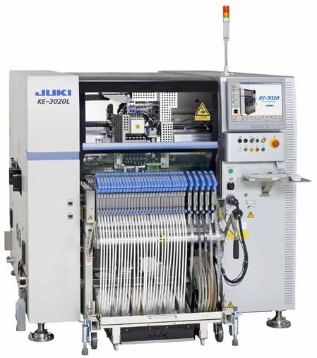 KE-3020 pick and place system features the company’s latest leading-edge technology for improved flexibility and production quality.