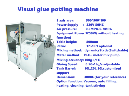 Ab 2k 2 Component Liquid Epoxy Resin Automatic Machine Glue Dispenser Dispensing Mixing Potting Filling Machine Robot