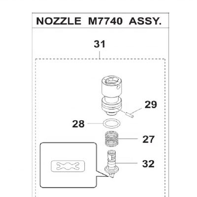 Yamaha smt 7204A nozzle ASSY YSM40R Nozzle KMB-M7740-A0 FOR YAMAHA NOZZLE