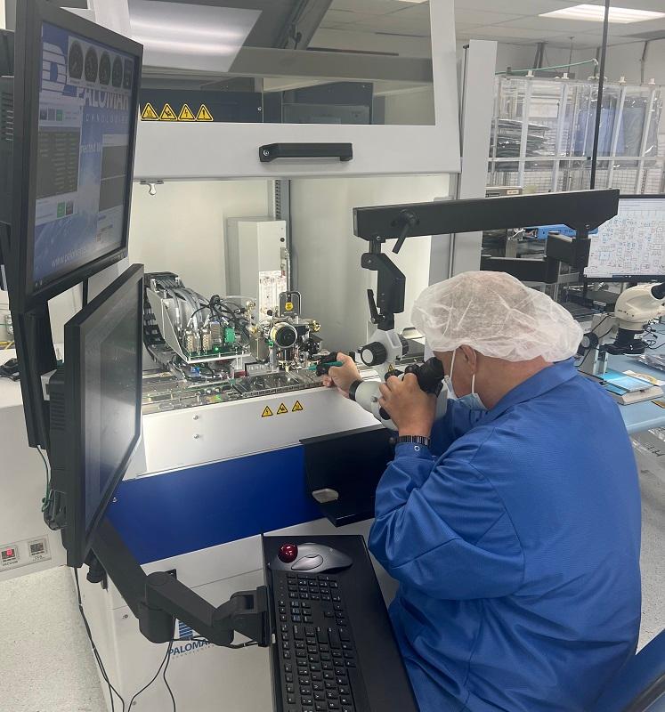 picture of technician using a machine