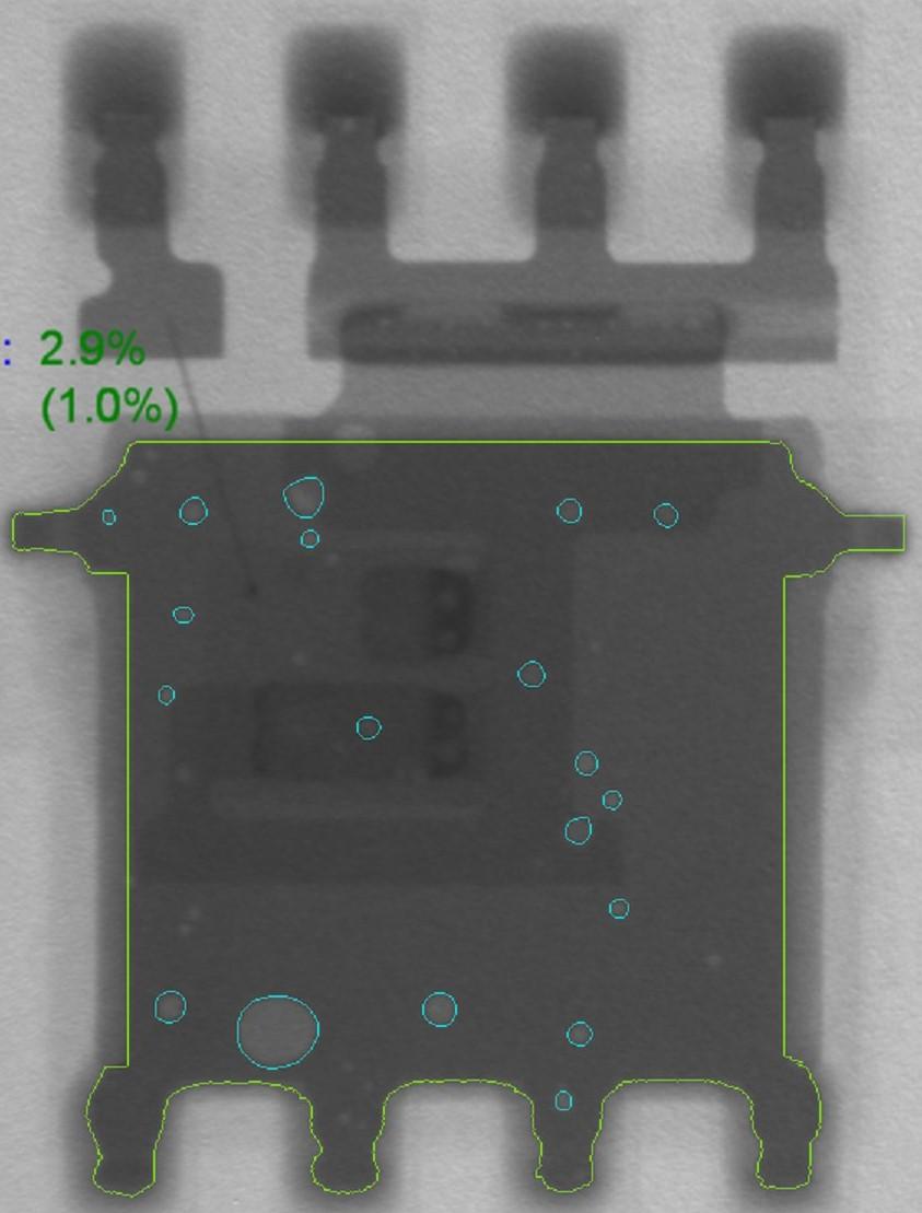 picture of xray image of a component
