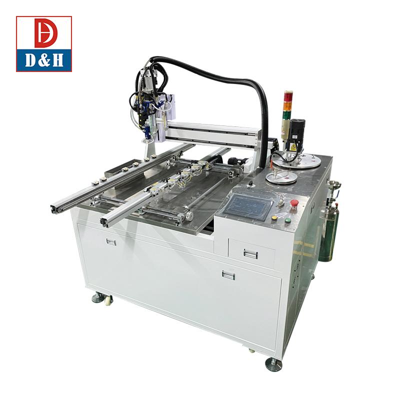 Manual Epoxy Metering Epoxy Potting Machine Fluid Dispensing Semi-Automatic Industrial Precision Dispenser 2 Part Resin Mixing Machine with Hand Gun