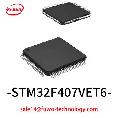 ST New and Original  STM32F407VET6  in Stock  IC LQFP100, 2022+   package