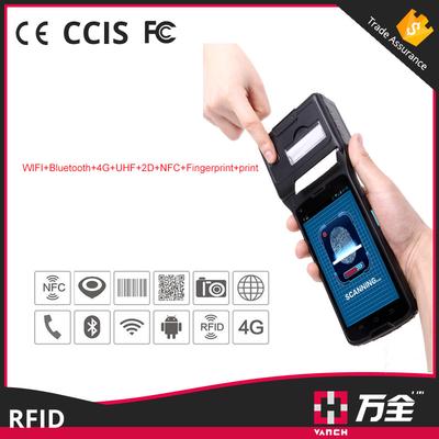 Wifi bluetooth GPRS UHF RFID Printer with barcode scanner