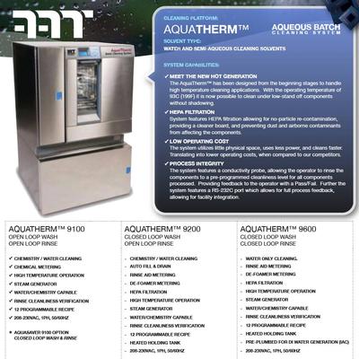 AquaTherm™ PCB Batch Cleaners