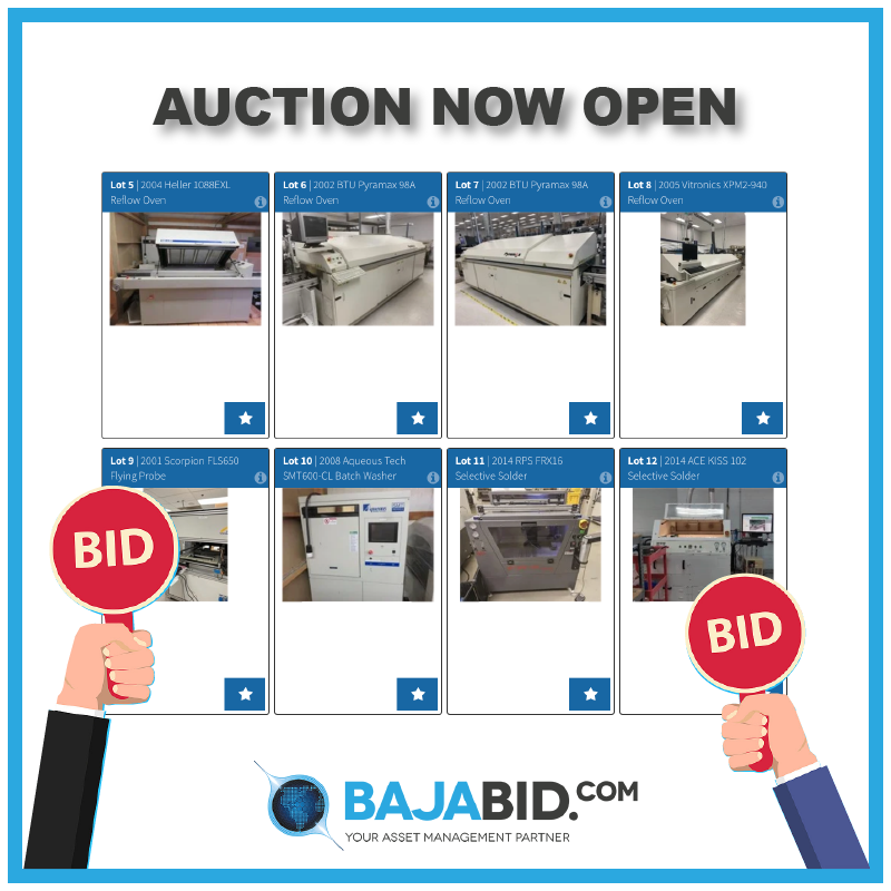 Baja Bid - online SMT equipment auction now open