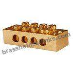 CDA 360 Brass 360 Neutral Links 4 Way C36000 Neutral Bars