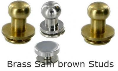 Brass Sam brown Studs Button Studs