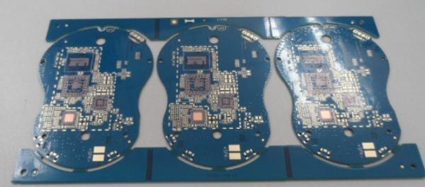 Gold Finger 12 Layer HDI PCB Communicate Board 6 Mil Cover Hole With Resin
