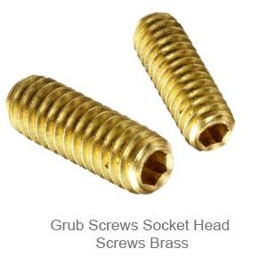 Grub Screws Socket head screws Brass