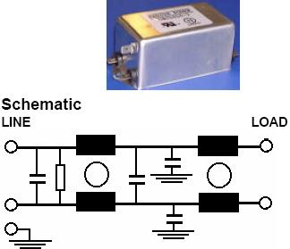 SINGLE PHASE FILTERS<br>DSC1000-1 Dual stage, 16A