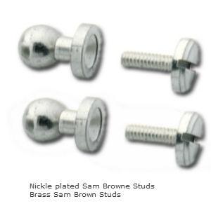 Sam Browne Studs Nickel plated