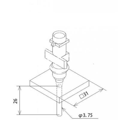 Fuji Smt Fuji IP3 nozzles 3.7 nozzle AQNA - 3160/69 used in pick and place machine