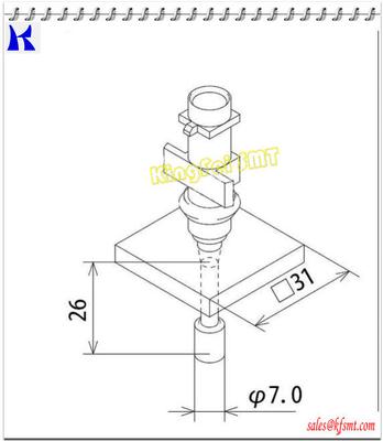 Fuji Smt Fuji IP3 nozzles 7.0 nozzle AQNA - 3170 used in pick and place machine