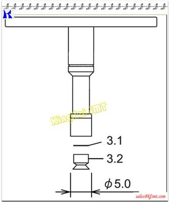 Fuji Smt Fuji NXT H08 H12 nozzles 5.0 nozzle AA20E00 used in pick and place machine