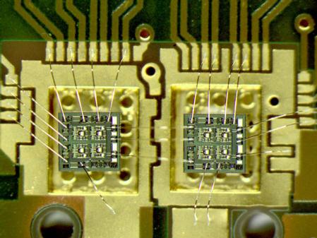 Chip in Lasercavity, aluminium bonded