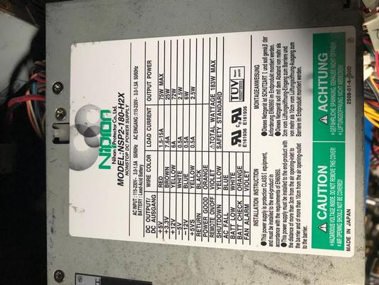 Panasonic Nipron Nonstop DC Power Supply NSP2-180-H2X