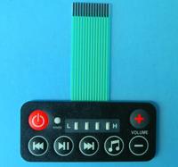 Electronic tact embossed membrane switch 