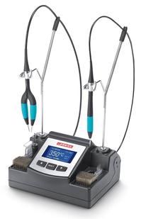 JBC Tools’ Nano Station, a complete station designed for micro soldering and desoldering of small-size components such as 0201 and 0402 sized chips.