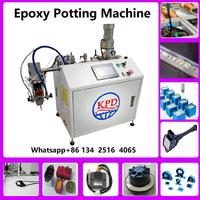 With portable potting head, it is flexible to work and adapt with manual, different machines, conveyor or robot to provide 2-part adhesive materials p