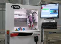 Delta 6 robot from PVA is part of a $100,000+ upgrade and expansion of the SMT PCBA conformal coating line at Z-AXIS