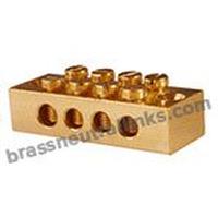 CDA 360 Brass 360 Neutral Links 4 Way C36000 Neutral Bars