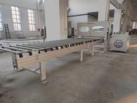 Two-Component PUR Adhesive Automatic Applicator with Motorized Roller Conveyor for Sandwich Panel Productio